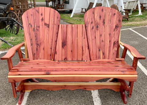 amish glider bench near me