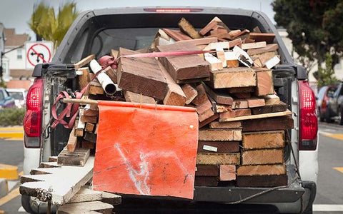 Truck carrying wood