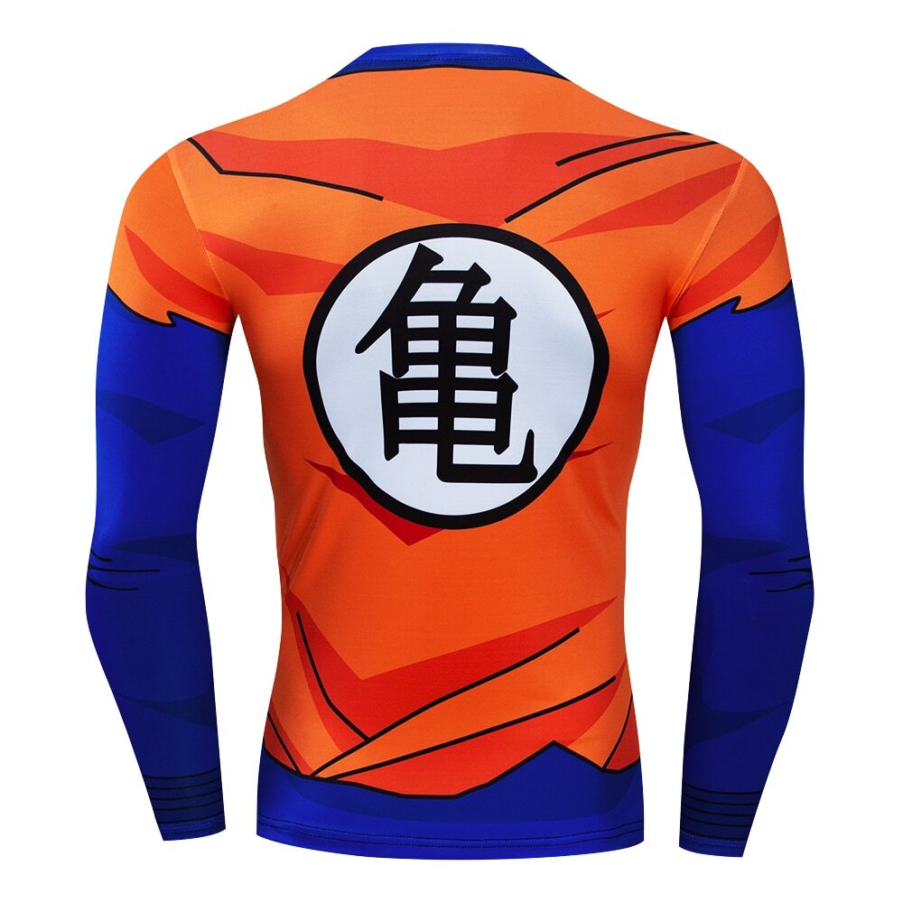 Dragon Ball Z Goku Long Sleeve Compression T Shirt Animepond