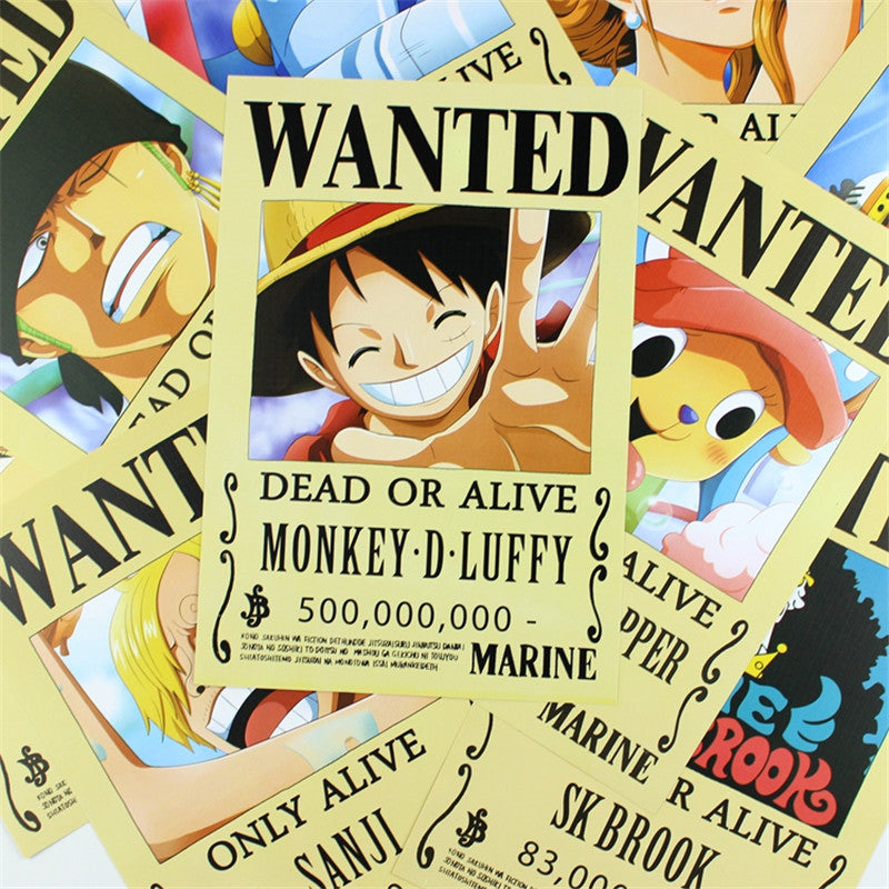 One Piece Wanted Poster x 9 – AnimePond