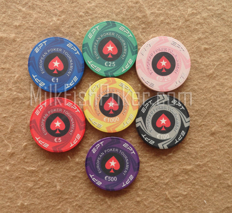 poker chip sample set