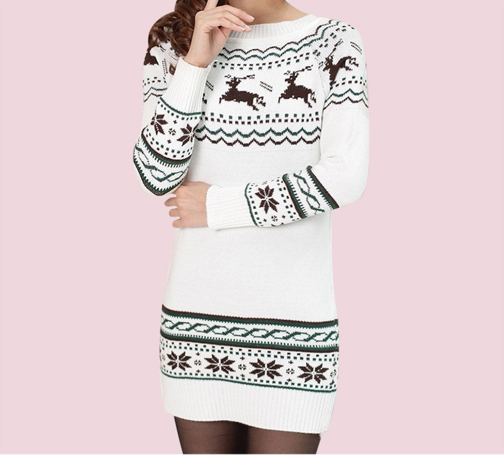 christmas sweater dress