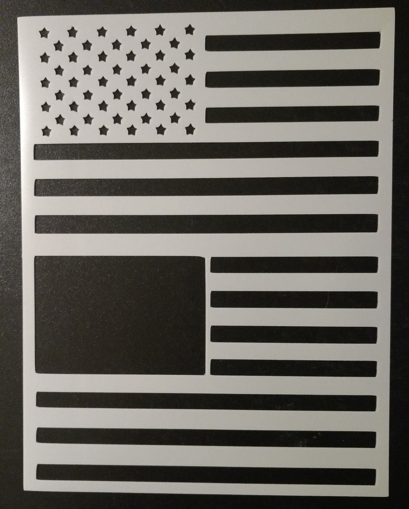 US American Flag (Larger) - Multiple Layer - Stencil – My Custom Stencils