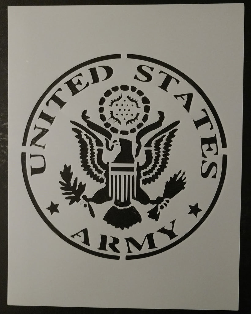 U.S. Army (Round) - Stencil – My Custom Stencils