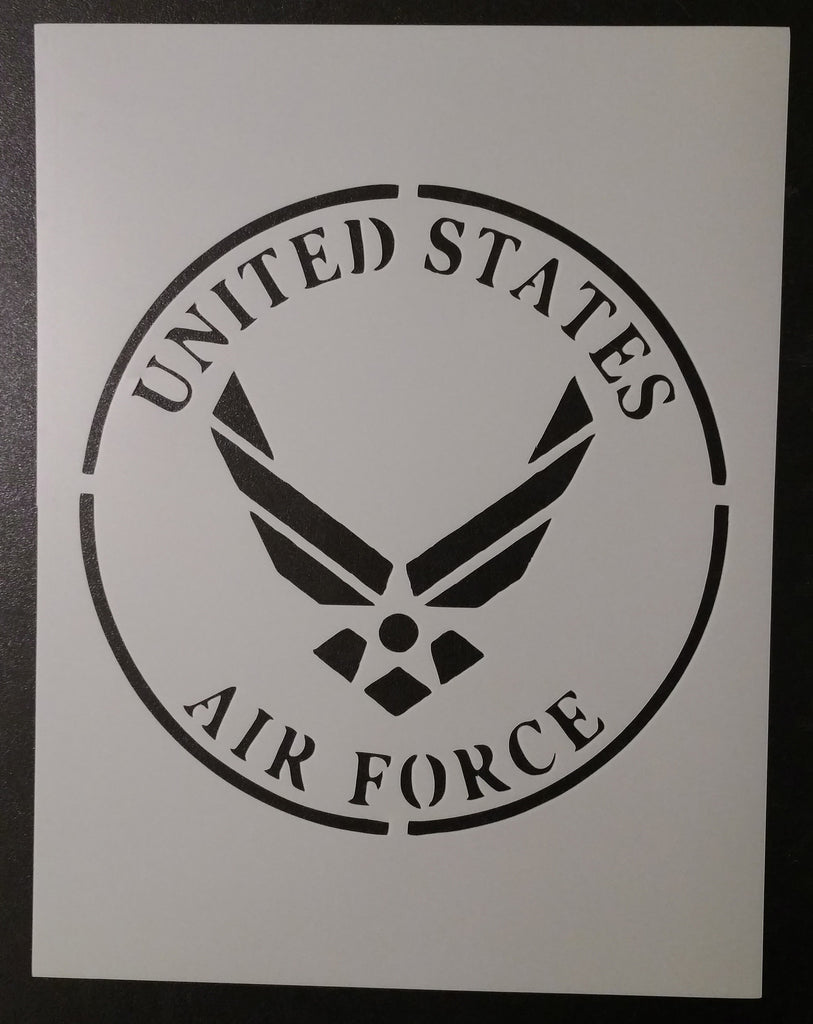 U S Air Force Round Stencil My Custom Stencils