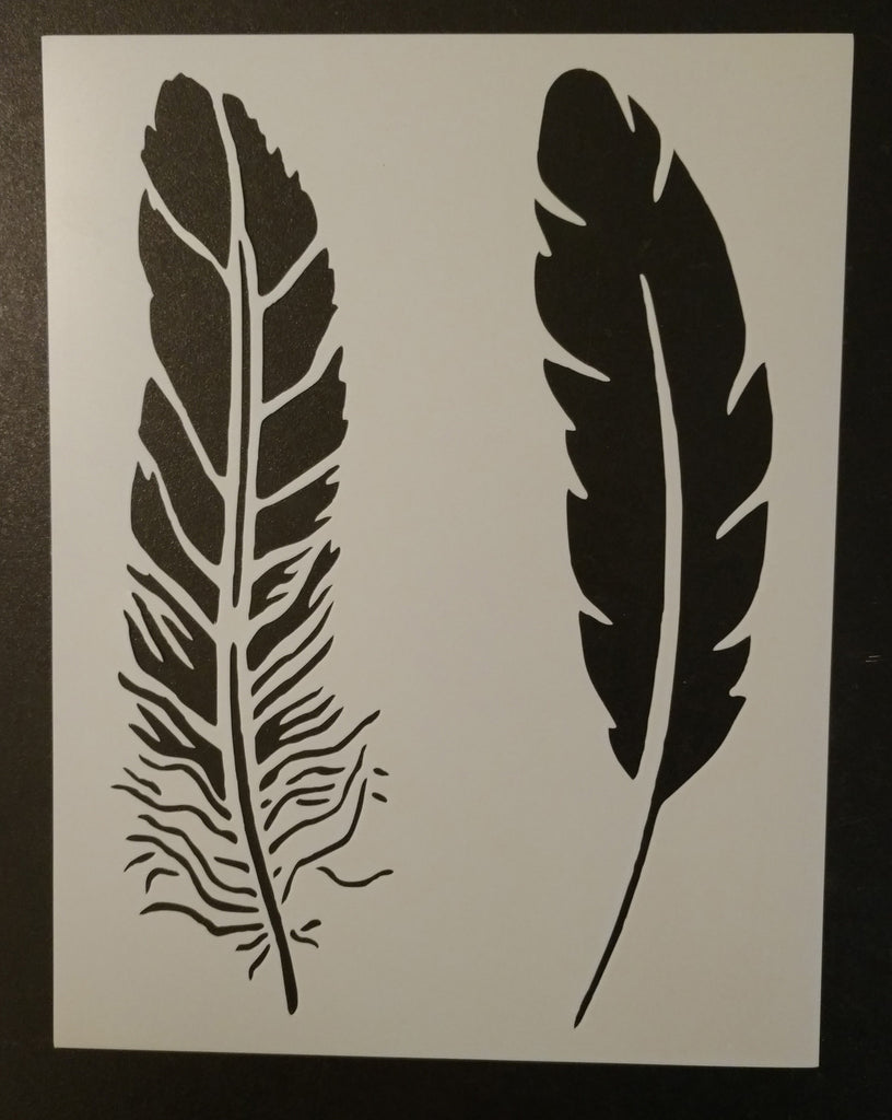 Printable Feather Stencil