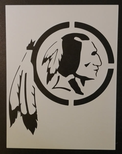 Washington Redskins Indian Chief - Stencil – My Custom Stencils