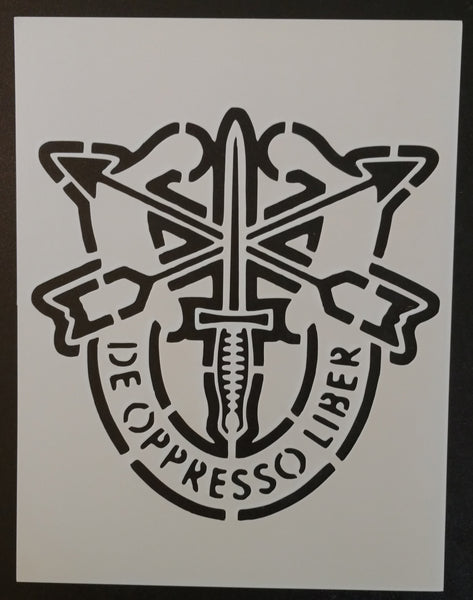 army special forces crest stencil my custom stencils