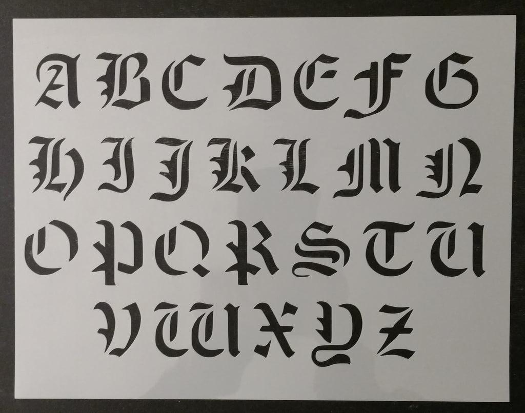 old english font letter i
