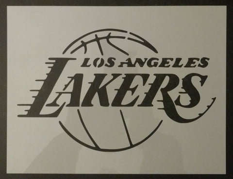 La Los Angeles Lakers Basketball Custom Stencil My Custom Stencils