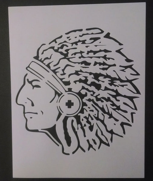 Indian Chief Head - Stencil – My Custom Stencils