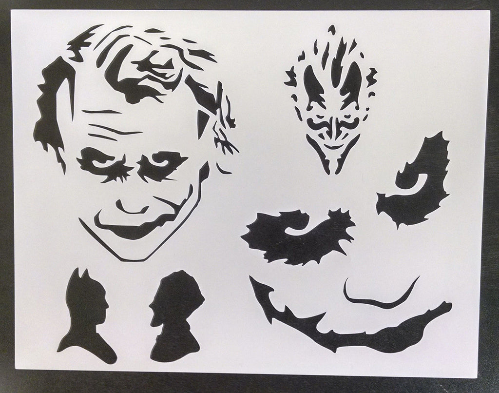 Joker Batman Faces - Stencil – My Custom Stencils