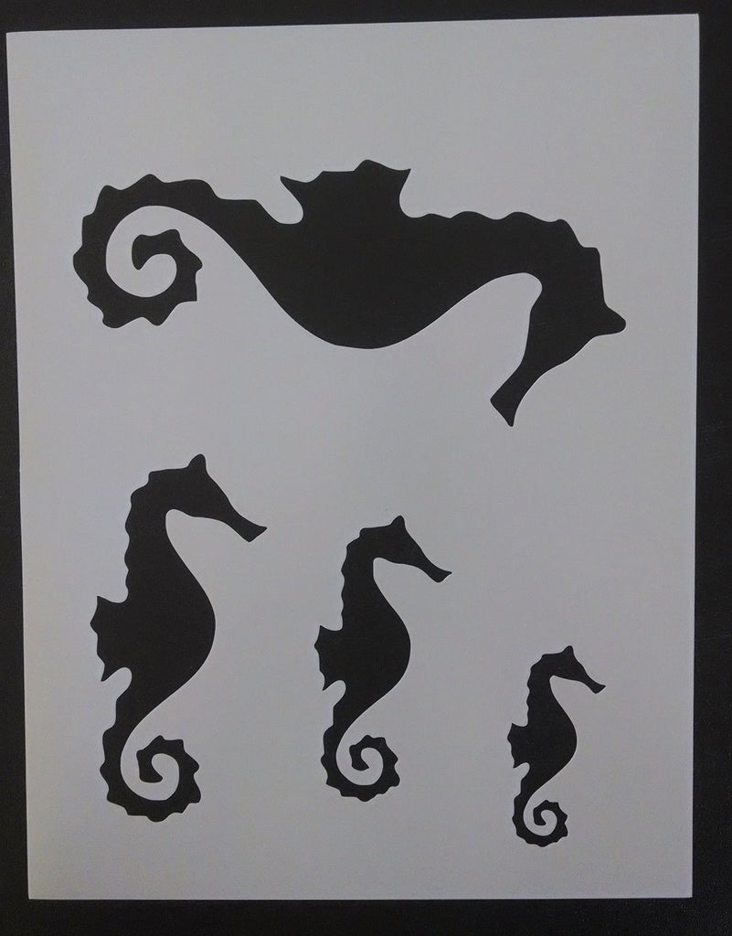 printable seahorse stencil