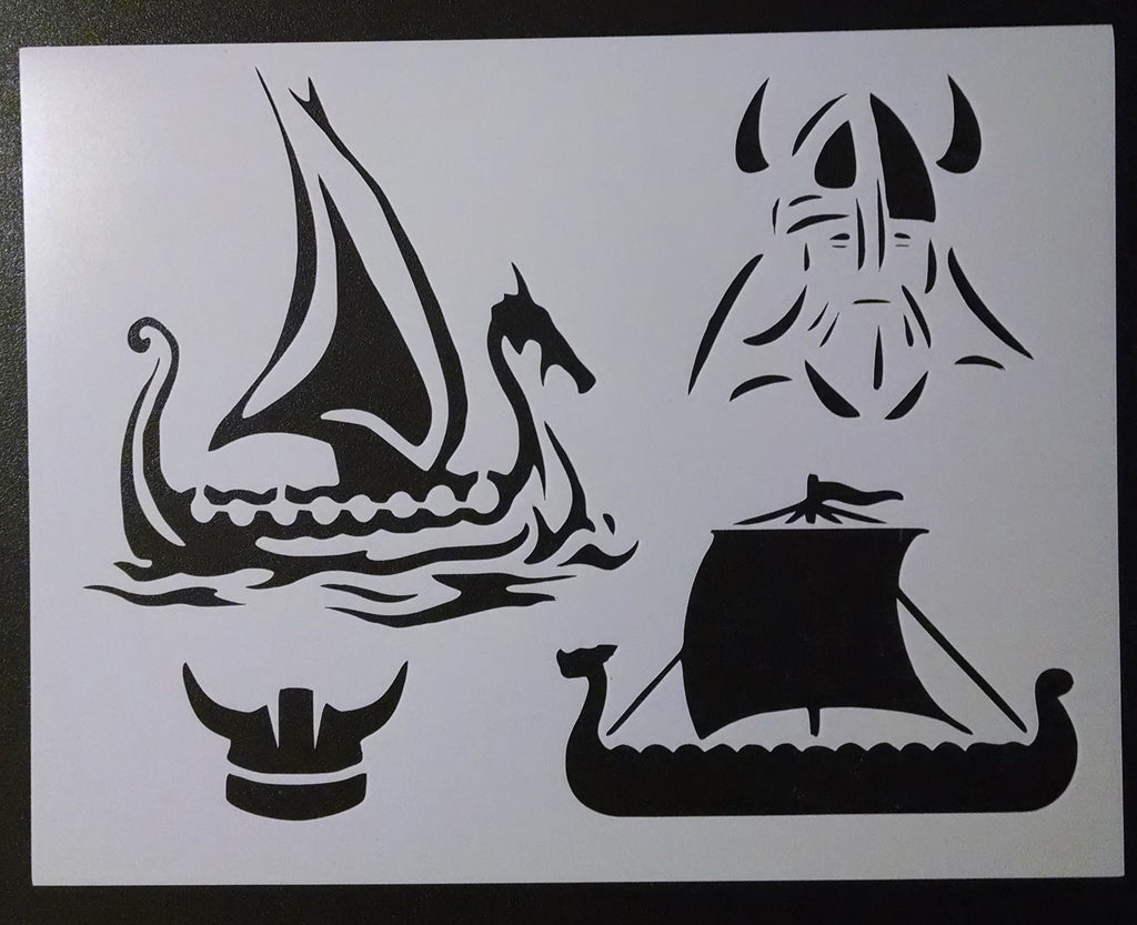 Viking Ships Stencil My Custom Stencils