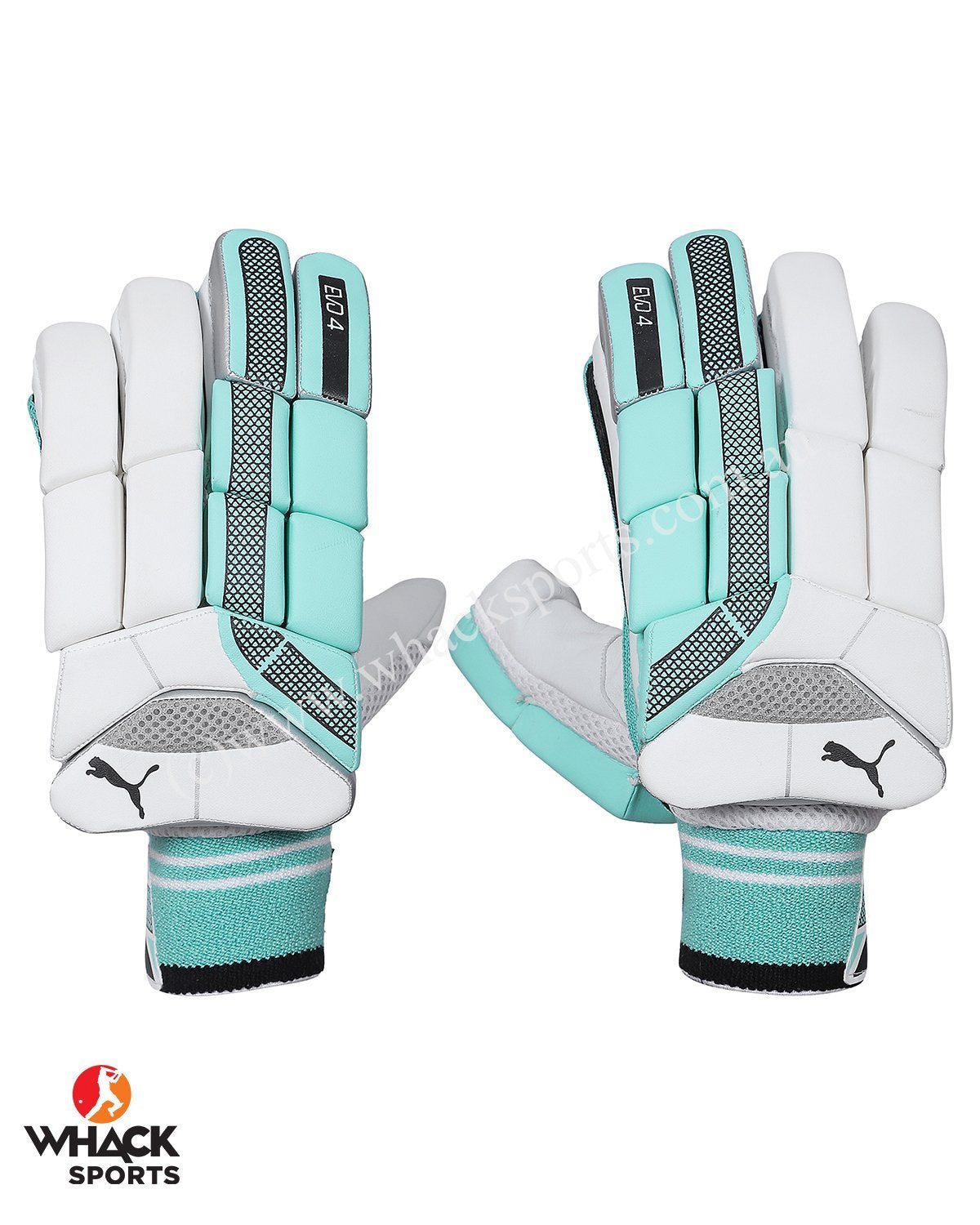 Puma Evo 4 Green Cricket Batting Gloves - Boys/Junior