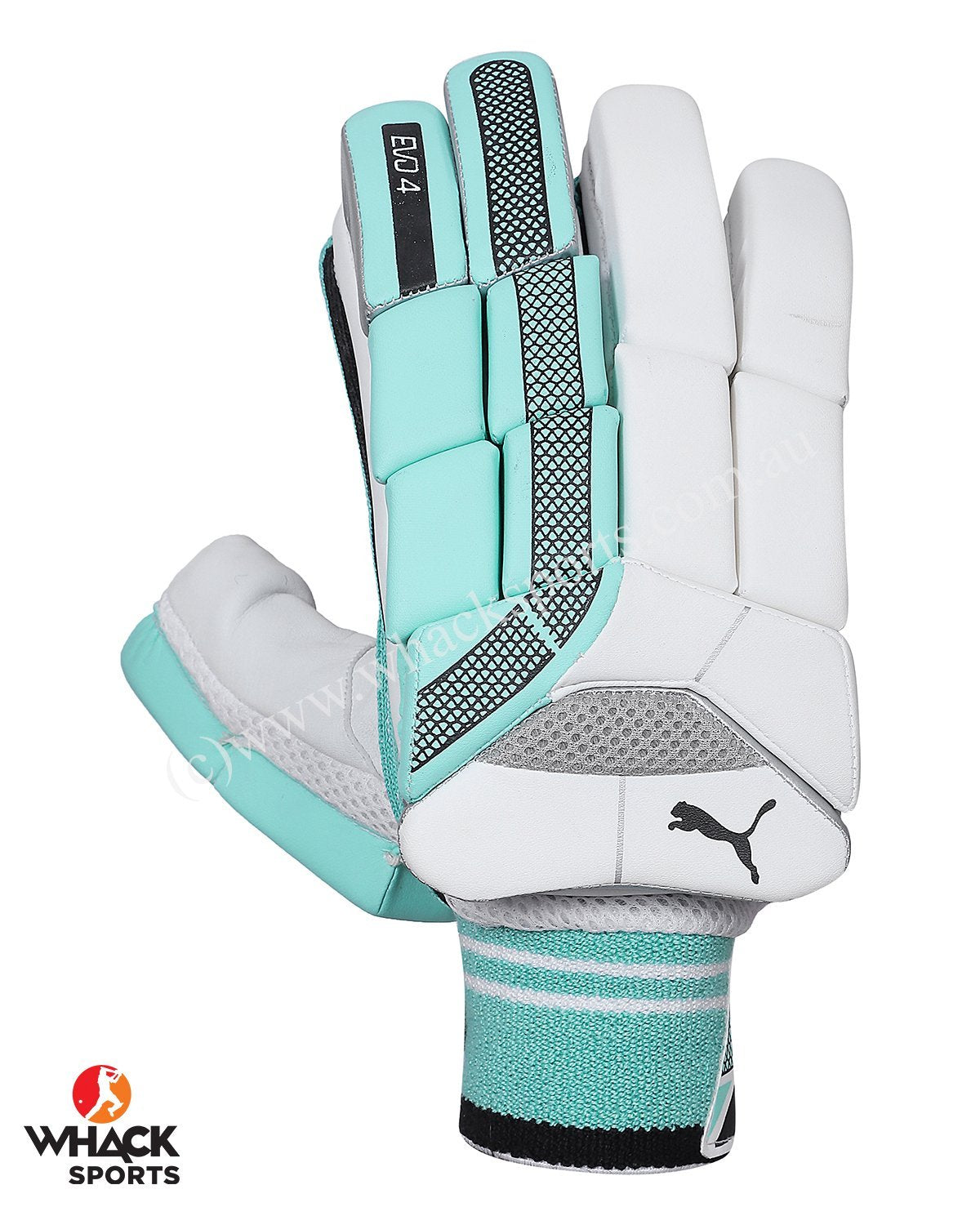 Puma Evo 4 Green Cricket Batting Gloves - Boys/Junior