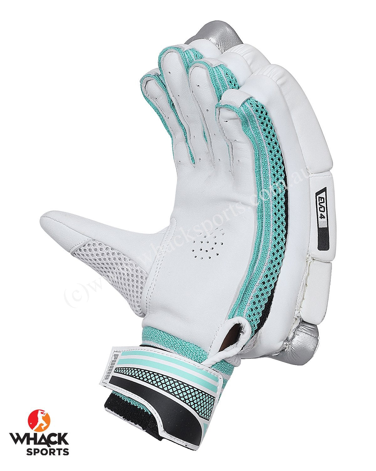 Puma Evo 4 Green Cricket Batting Gloves - Boys/Junior