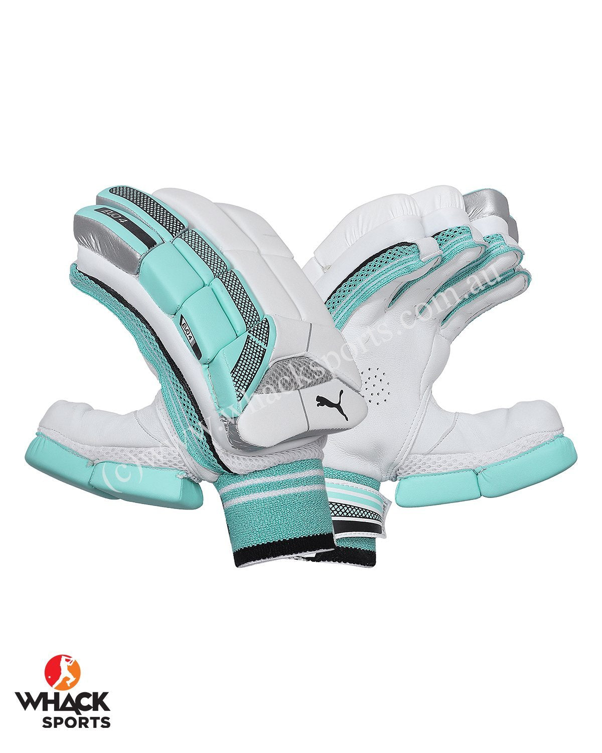 Puma Evo 4 Green Cricket Batting Gloves - Boys/Junior