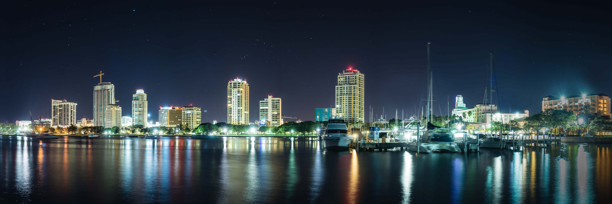  St  Petersburg  Florida  Skyline  Canvas Photography Metal 