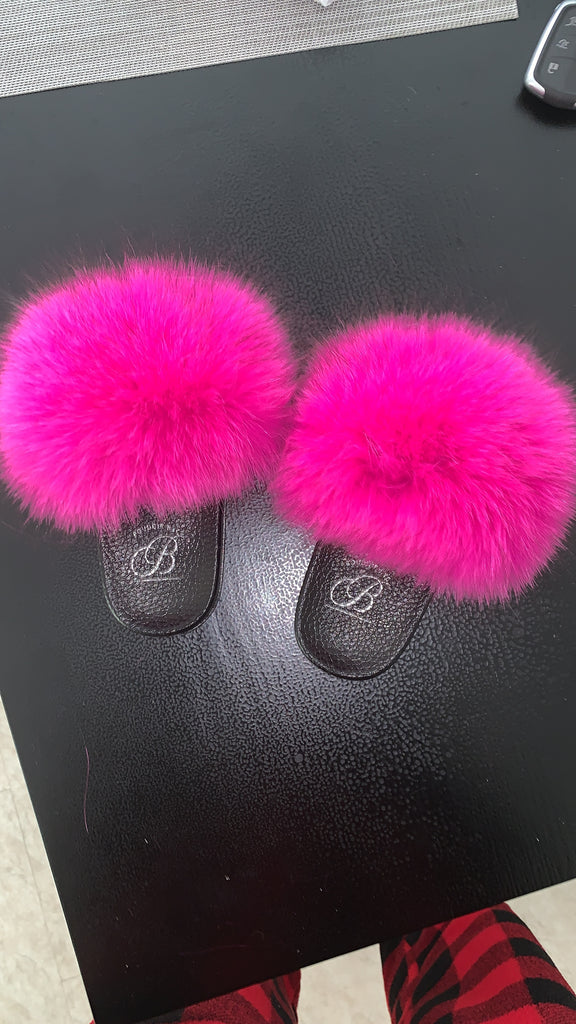 mommy and me fur slides