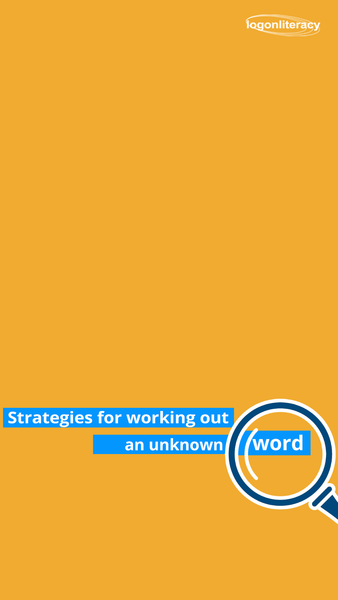 Strategies for working out an unknown word