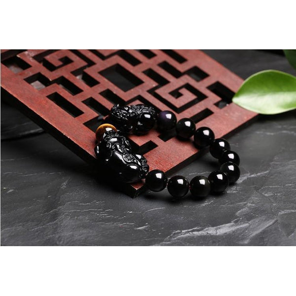 pixiu black obsidian bracelet benefits