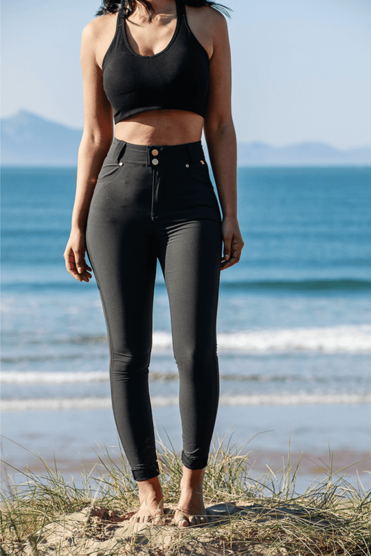 Clothes ACAI Outdoorwear Outdoor Trousers  Thermal Altitude Leggings -  Full Length - Black ~ Genehasale