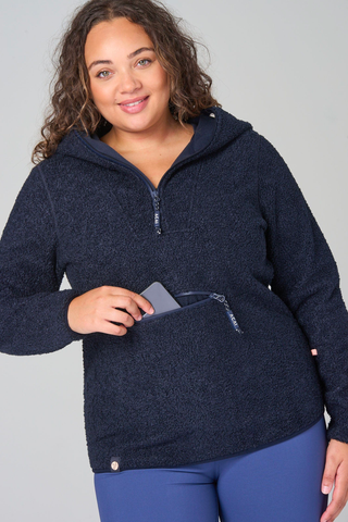 Women's Outdoor Fleece Hoodie Zip Pocket
