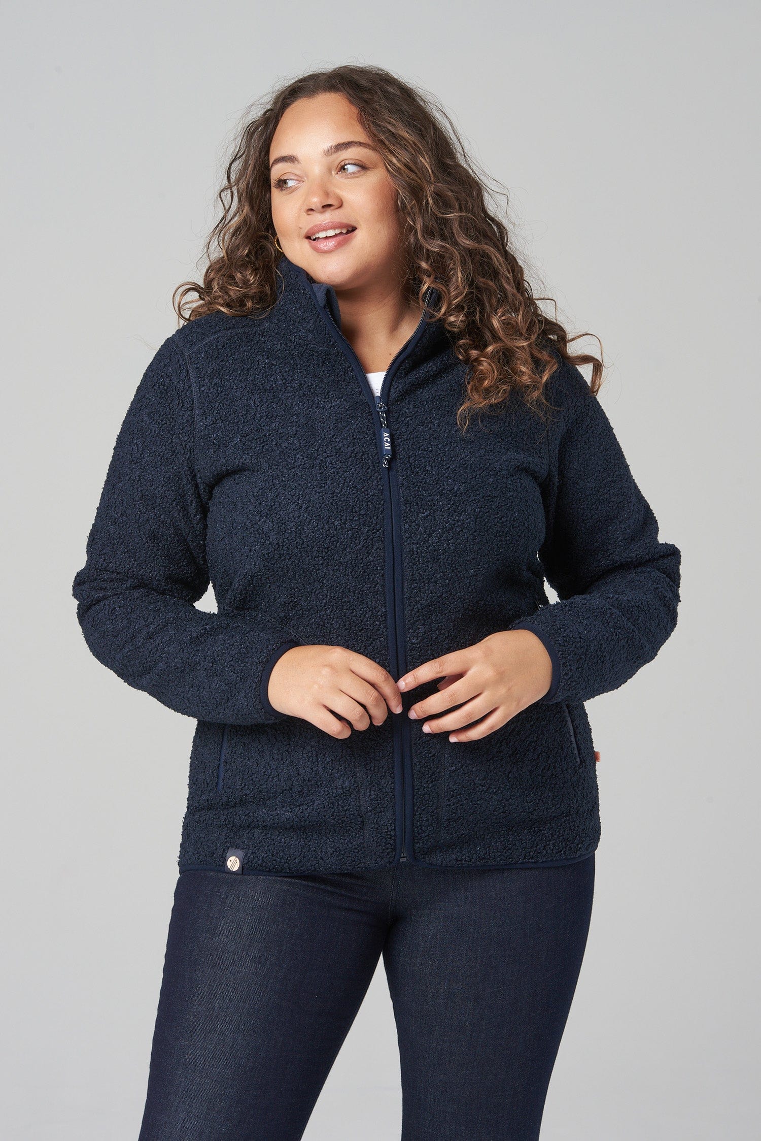 The Outdoor Full Zip Fleece - Deep Navy