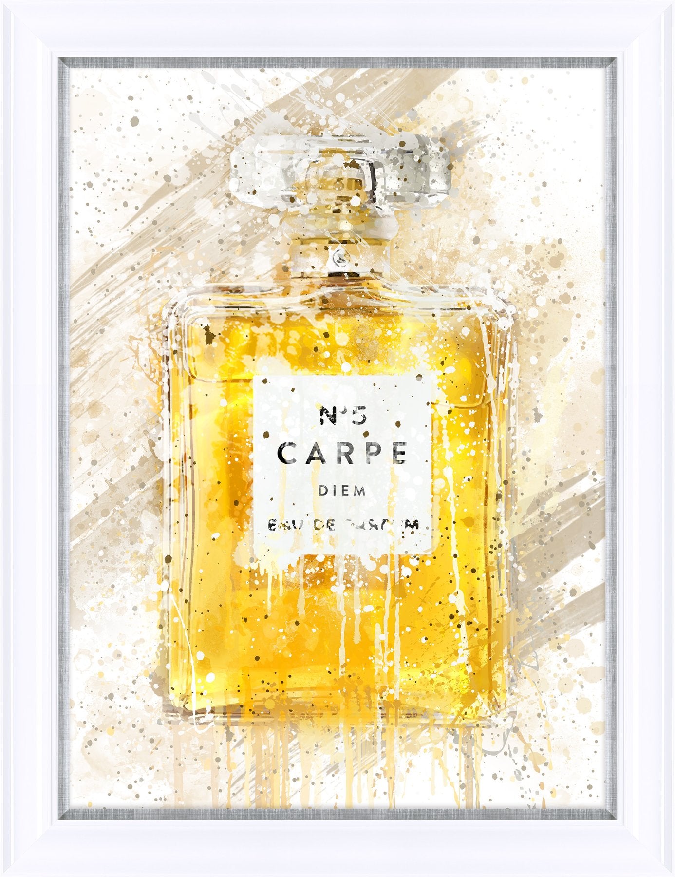 Gold Carpe Diem framed print by Pop & Toast from Artworx Gallery