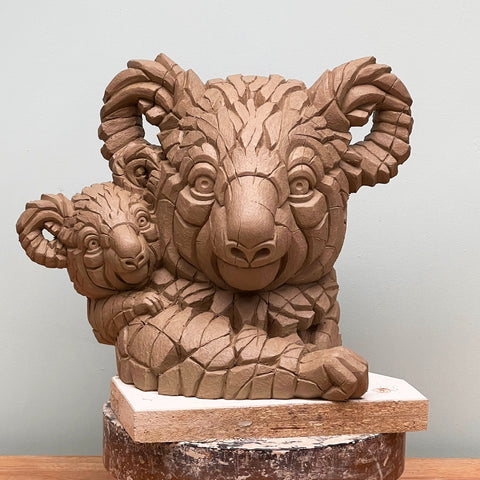 Koala & Joey clay prototype by Matt Buckley at Edge Sculpture
