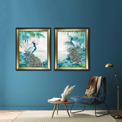 Peacock Glory framed prints by Eva Watts