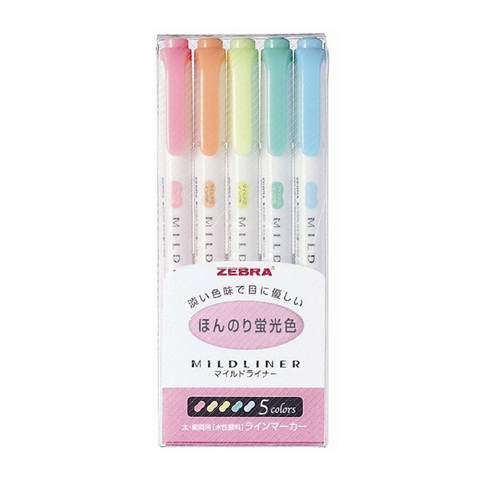 zebra mildliner highlighters pastel