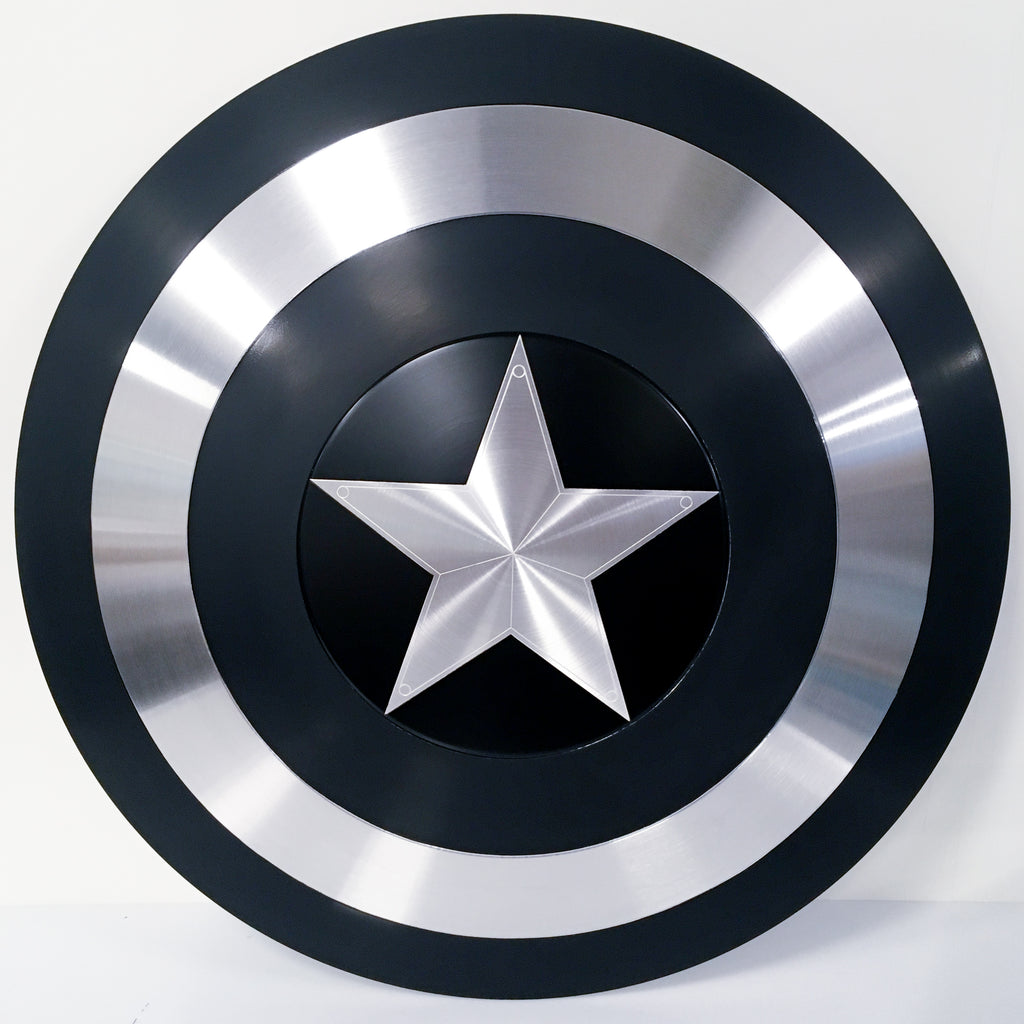 Black Captain America Shield - Metal Prop Replica – Comic Sandwiches