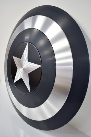 Black Captain America Shield - Metal Prop Replica – Comic Sandwiches