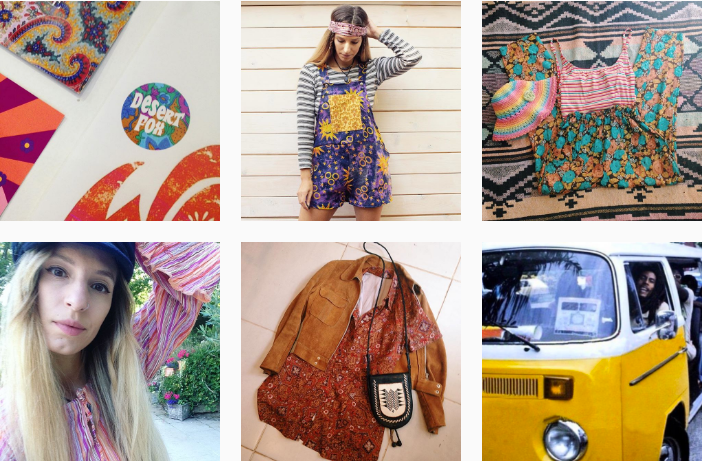 Instagram Inspiration Desert Fox Vintage Clothing Boho 70's Fashion