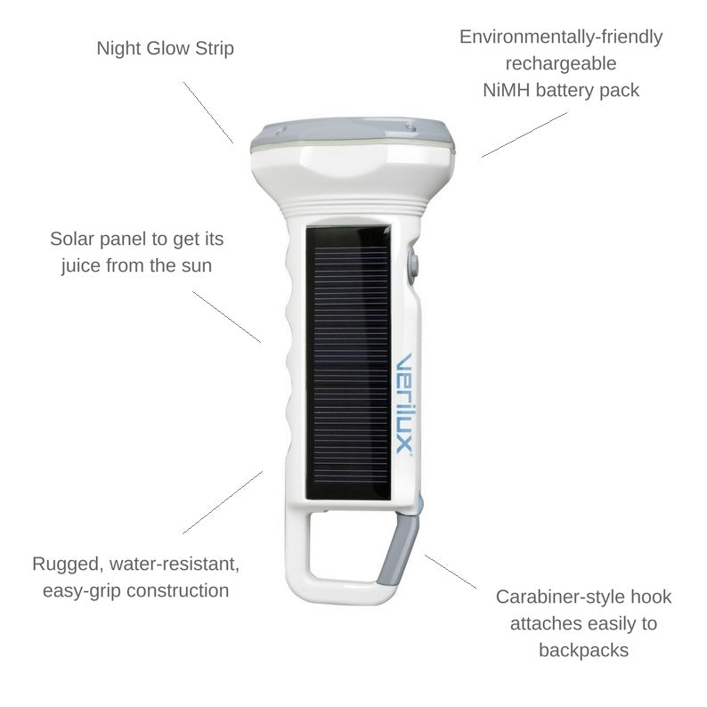 ReadyLight Solar Power Rechargeable Flashlight