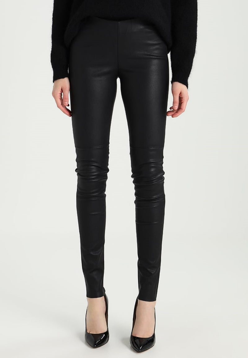 ladies leather jeans