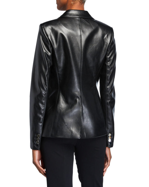 Koza Leathers Women's Real Lambskin Leather Blazer BW091