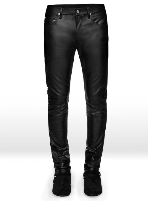 Mens Slim Fit Genuine Leather Pants Casual Tight Trousers Biker Pants  MA  Leathers Private Limited  Levi 501 Jeans Style