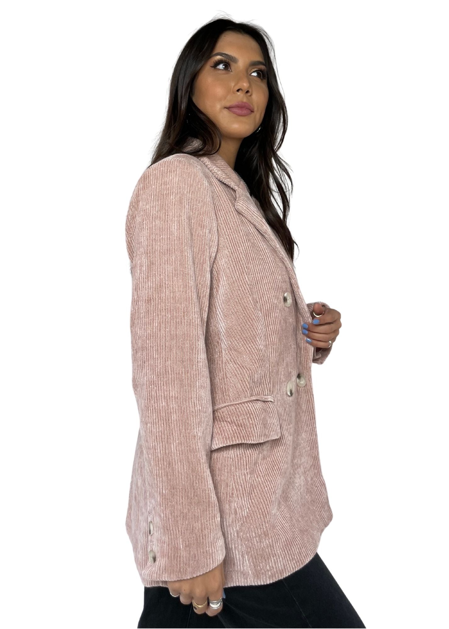 EN SAISON | Corduroy Blazer in Pink