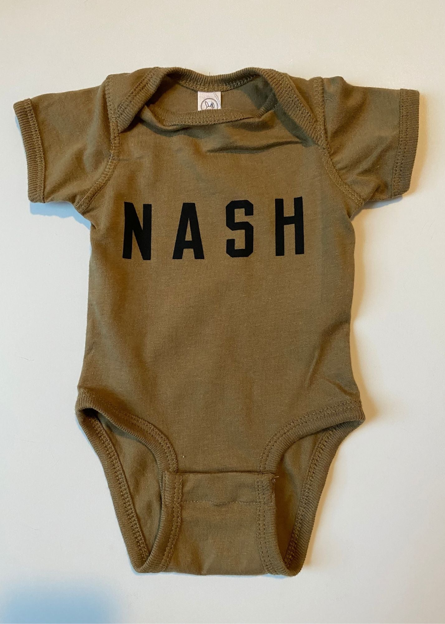 NASH COLLECTION | Nash Onesie In Green/Black Letters