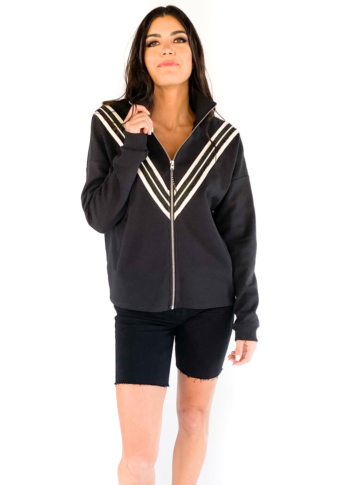 sporty zip up jacket