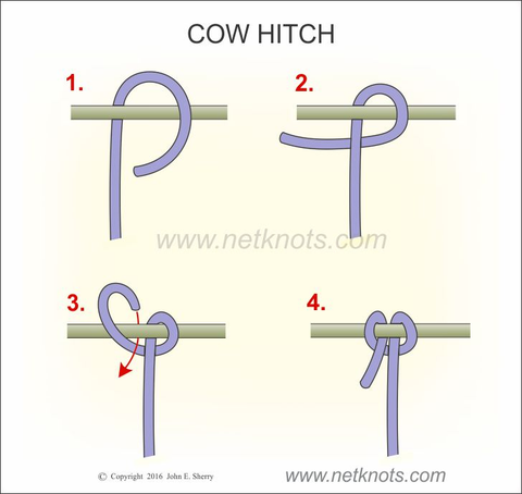 Cow Hitch Instructions