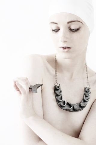 Necklace, ring - Transitions I, Hana Karim