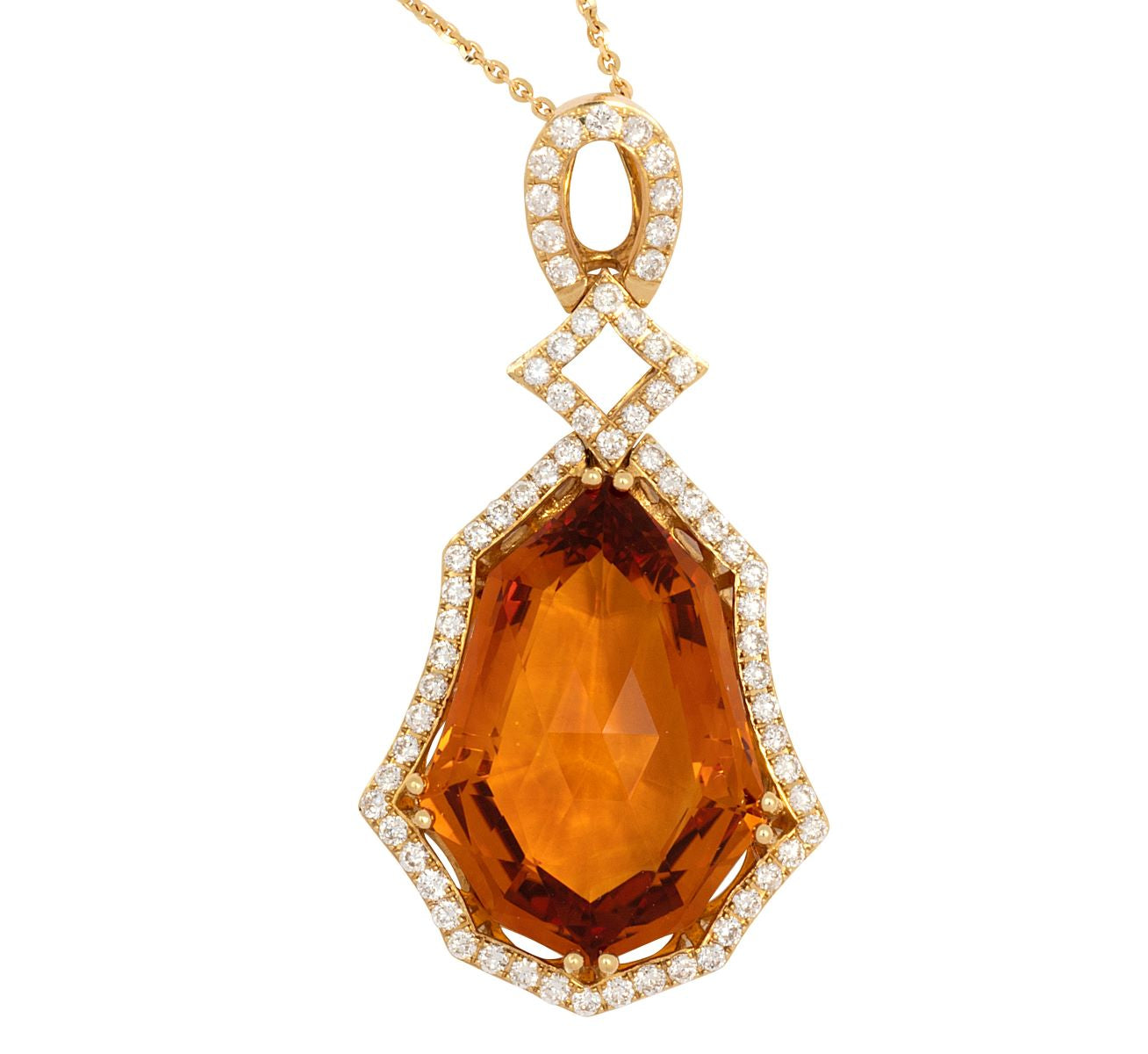 Autumn Dreams Citrine Pendant