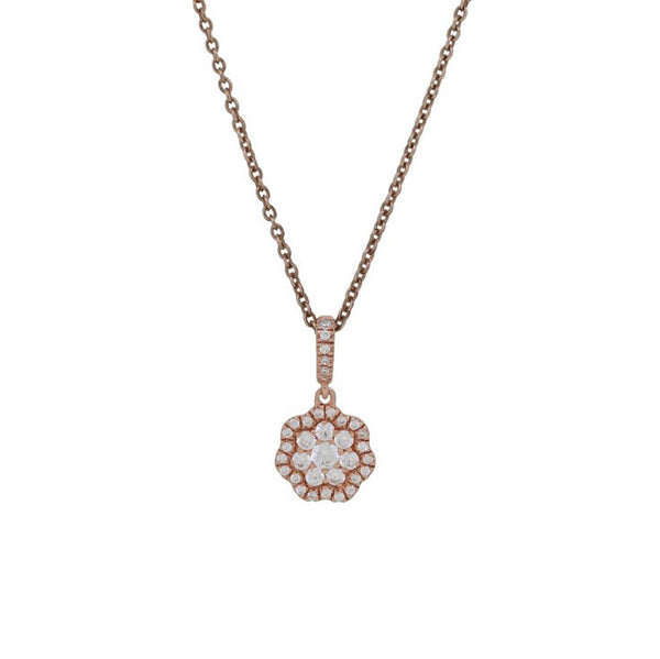 Floral Diamond Necklace - Smith and Bevill Jewelers