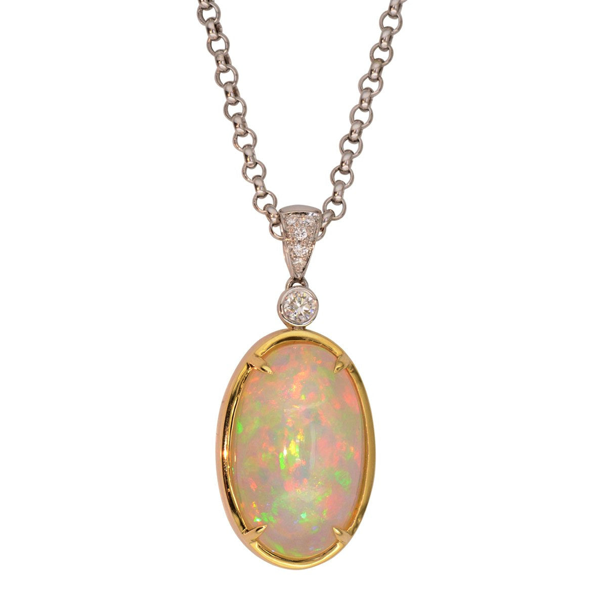 Ethiopian Opal Pendant - Smith and Bevill Jewelers