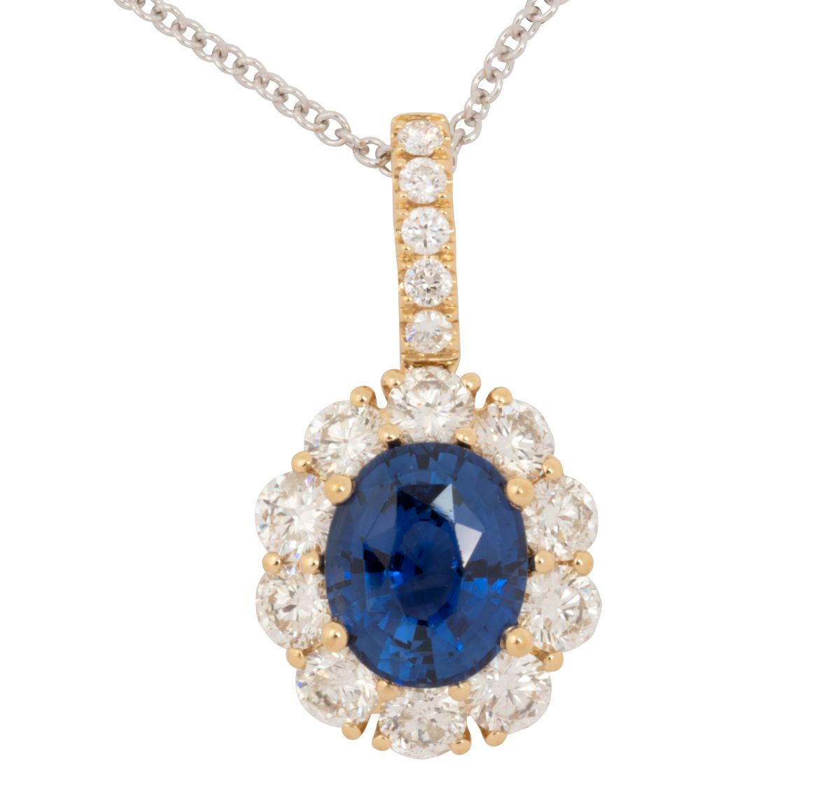 Blue Velvet Sapphire Pendant