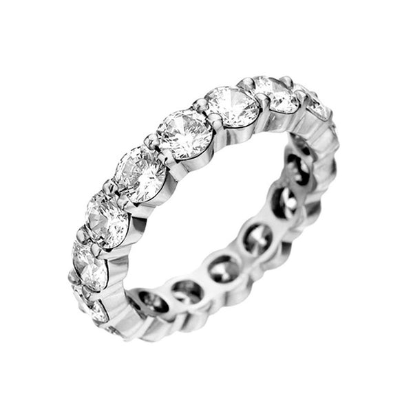 18kw 3.5ctw Diamond Eternity Band - Smith and Bevill Jewelers